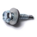 Midwest Fastener Self-Drilling Screw, #10 x 1 in, Zinc Plated Steel Hex Head Hex Drive, 100 PK 03341